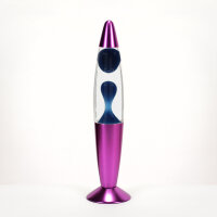 Lila Lavalampe dunkel H:36cm Retro Leuchte Timmy