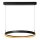 LED Pendelleuchte Schwarz Ring CCT 2200-3000K L:80 cm