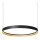 LED Pendelleuchte Schwarz Ring CCT 2200-3000K L:80 cm