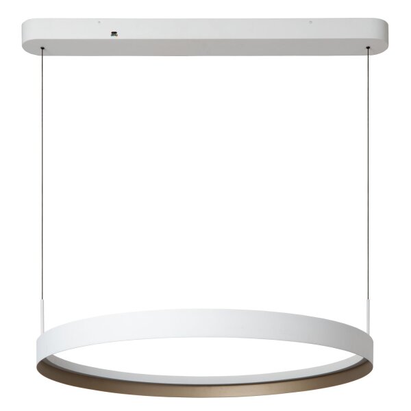 LED Pendelleuchte Weiß Ring CCT 2200-3000K Ø88 cm