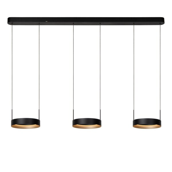 LED Pendelleuchte Alu Schwarz CCT 2200-3000K L:166 cm