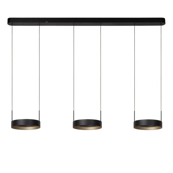LED Pendelleuchte Alu Schwarz CCT 2200-3000K L:166 cm