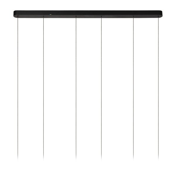 LED Pendelleuchte Alu Schwarz CCT 2200-3000K L:166 cm