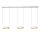 LED Pendelleuchte Alu Weiß 3-flammig 2200-3000K