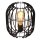 Tischlampe Metall Schwarz E27 H:26 cm modern rund