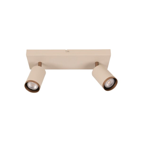 Deckenlampe schwenkbar drehbar Alu Taupe GU10 L:28 cm