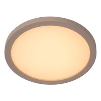 LED Deckenlampe blendarm Taupe 2200-3000K IP44 Ø19 cm