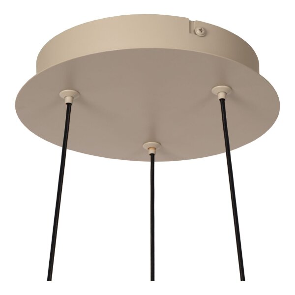 LED Pendelleuchte dimmbar Alu Taupe 2200-4000K Ø40 cm