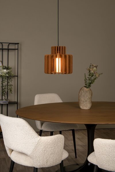 Pendelleuchte Filz Glas Terrakotta E27 Ø31 cm modern