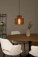 Pendelleuchte Filz Glas Terrakotta E27 Ø31 cm modern