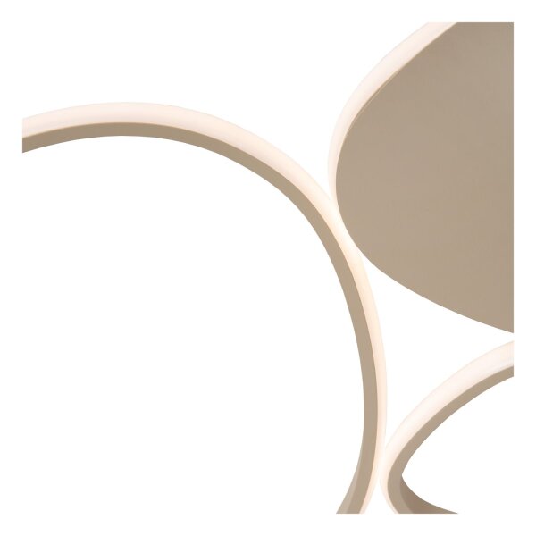 LED Deckenleuchte Taupe CCT 2700-4000K L:62 cm modern
