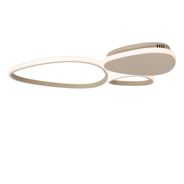 LED Deckenleuchte Taupe CCT 2700-4000K L:62 cm modern