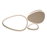 LED Deckenleuchte Taupe CCT 2700-4000K L:62 cm modern
