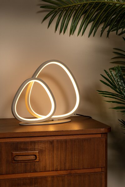 LED Tischlampe dimmbar Taupe CCT 2700-4000K H:23 cm