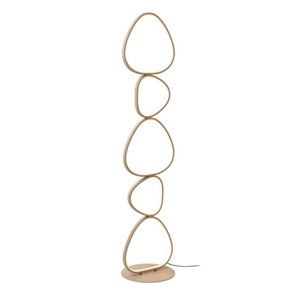 LED Stehleuchte dimmbar Taupe CCT 2700-4000K H:141 cm