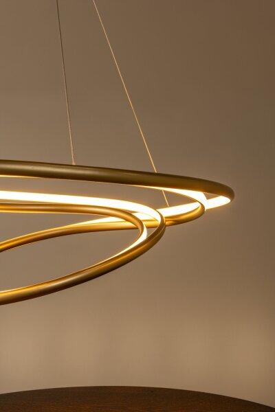 LED Hängelampe Messing Aluminium 2700K Ø80 cm