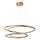 LED Hängelampe Messing Aluminium 2700K Ø80 cm