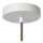 Pendelleuchte blendarm Papier Beige Weiß E27 Ø45 cm