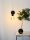 Wandlampe Schwarz Vintage minimalistisch E27 T:20 cm