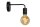 Wandlampe Schwarz Vintage minimalistisch E27 T:20 cm