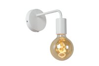 Wandlampe Wei&szlig; Vintage minimalistisch E27 B:10 cm