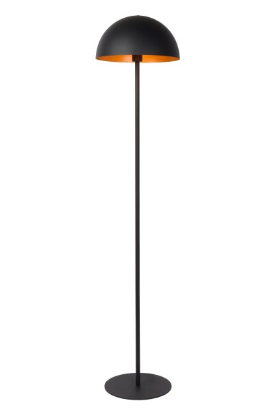 Stehlampe indirekt Stahl Schwarz Pilzlampe E27 160 cm