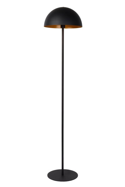 Stehlampe indirekt Stahl Schwarz Pilzlampe E27 160 cm