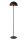 Stehlampe indirekt Stahl Schwarz Pilzlampe E27 160 cm