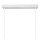 LED Hängelampe Weiß Aluminium 2700K L:147,7 cm