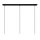 Hängelampe Glas Metall Schwarz Messing E27 L:126 cm