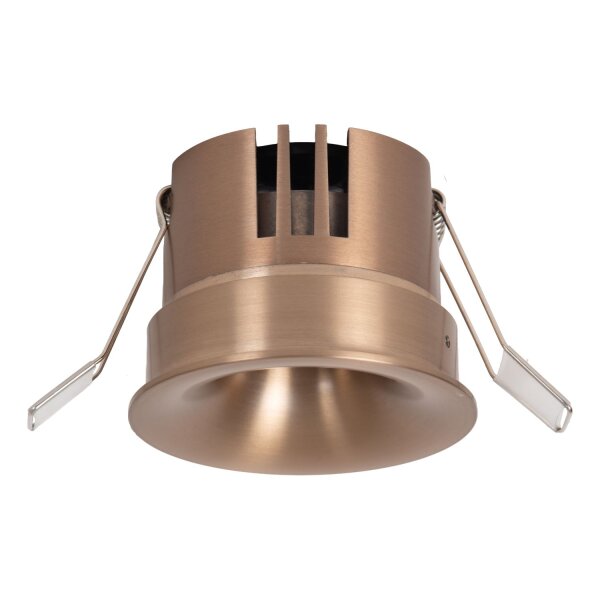 LED Einbauleuchte Champagner CCT 2700-4000K Ø8 cm rund