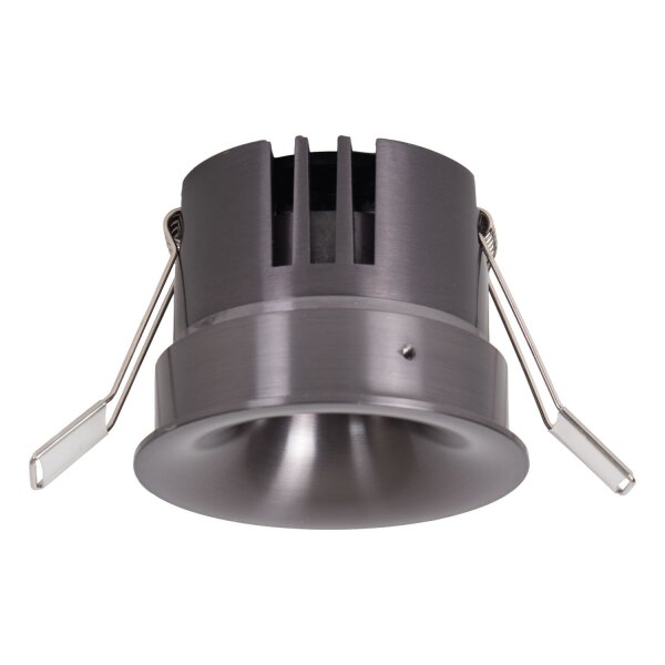 LED Einbauleuchte Schwarz-Chrom CCT 2700-4000K Ø8 cm