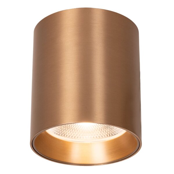 LED Deckenstrahler Champagner 2700-4000K H:9 cm rund