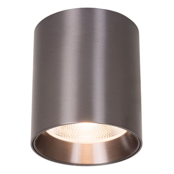 LED Deckenspot Schwarz-Chrom CCT 2700-4000K B:8 cm rund