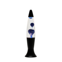 Retro Lavalampe Blau Schwarz 40cm G9 elegant ROXY