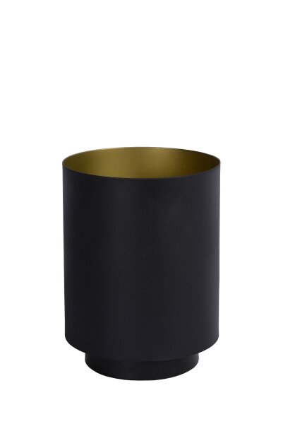 Tischlampe Metall Schwarz klein E14 H:16 cm modern