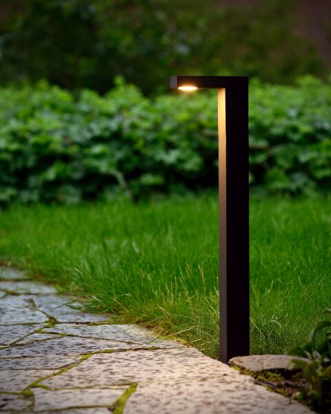 LED Wegeleuchte Aluminium Anthrazit 3000K IP54 H:60 cm