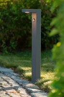 LED Wegeleuchte Alu Anthrazit 3000K IP54 H:60 cm außen