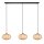 Hängelampe verstellbar Bambus Holz E27 L:141 cm