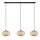 Hängelampe verstellbar Bambus Holz E27 L:141 cm