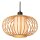 Hängelampe verstellbar Bambus Holz E27 L:84,5 cm rund
