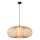 Hängelampe Bambus Holz Schwarz E27 Ø60 cm rund