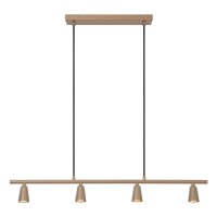 H&auml;ngelampe verstellbar Taupe Schwarz GU10 L:95 cm