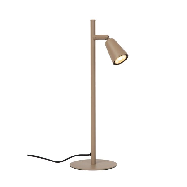 Tischlampe verstellbar Taupe GU10 H:46 cm modern