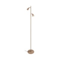 Stehleuchte flexibel Metall Taupe 2-flammig GU10