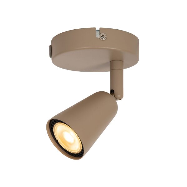 Deckenlampe verstellbar Metall Taupe GU10 L:14 cm