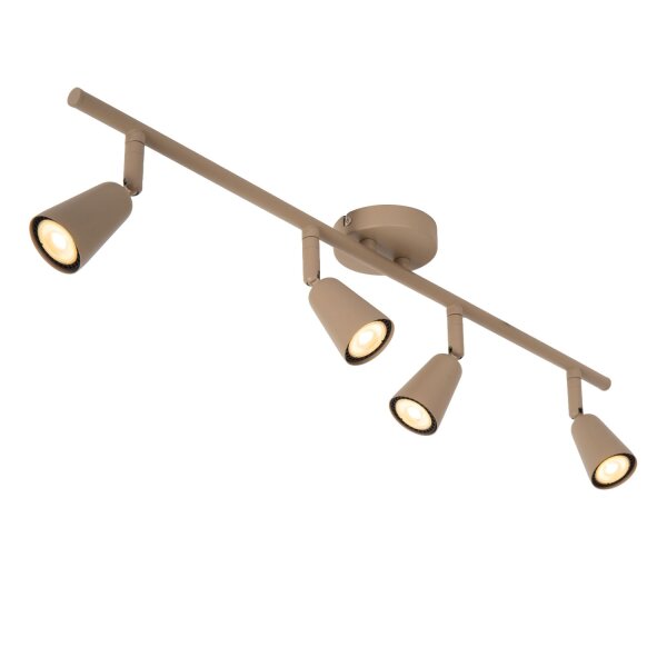 Deckenstrahler verstellbar Metall Taupe GU10 L:76 cm