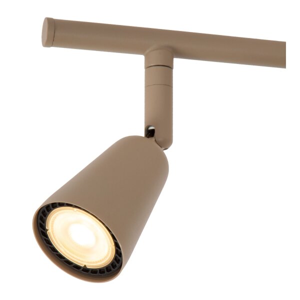 Deckenstrahler verstellbar Metall Taupe GU10 L:76 cm