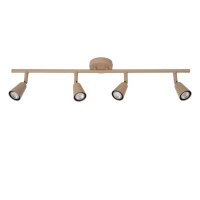 Deckenstrahler verstellbar Metall Taupe GU10 L:76 cm