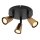 Deckenspot verstellbar Schwarz Champagner GU10 H:14 cm